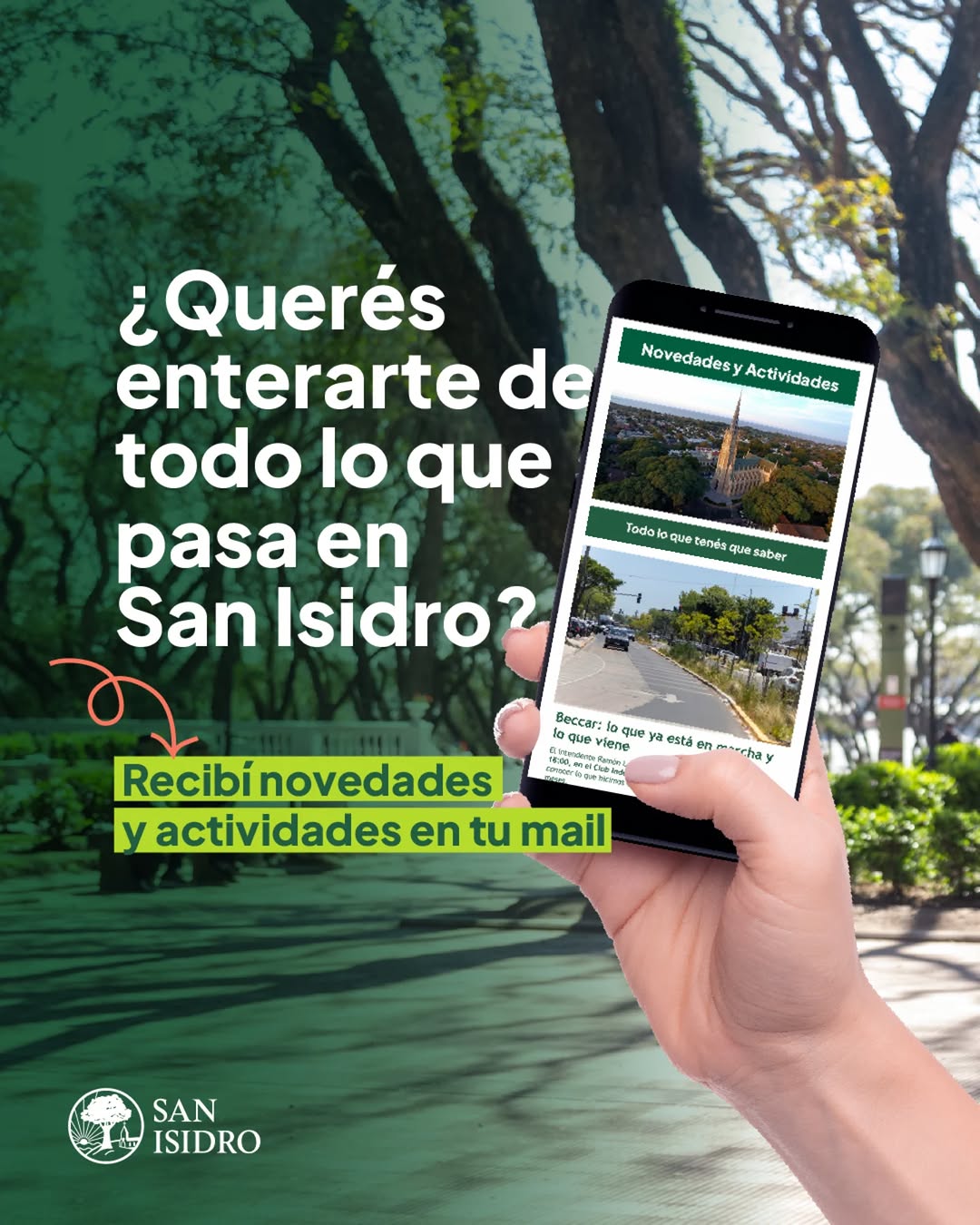 Sumate al newsletter y recibí en tu mail novedades, actividades y servicios del municipio.

Anotate ingresando al link d...