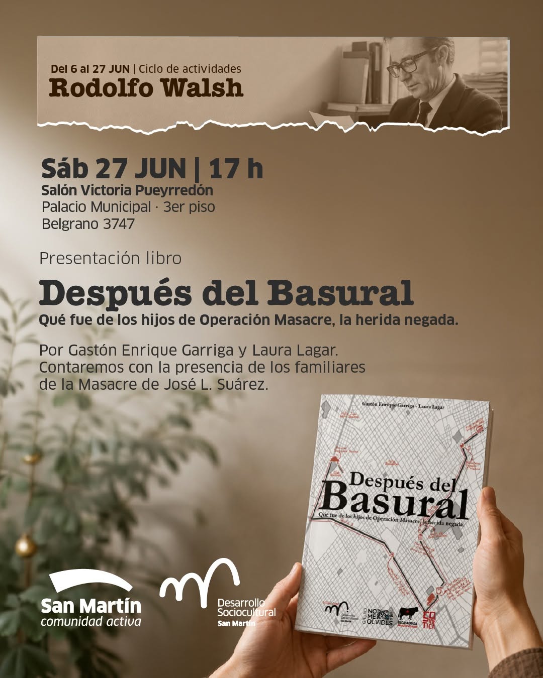 🤍📖Presentación del libro "Después del Basural"

A 70 años de la Masacre de José León Suárez, recientemente declarada u...