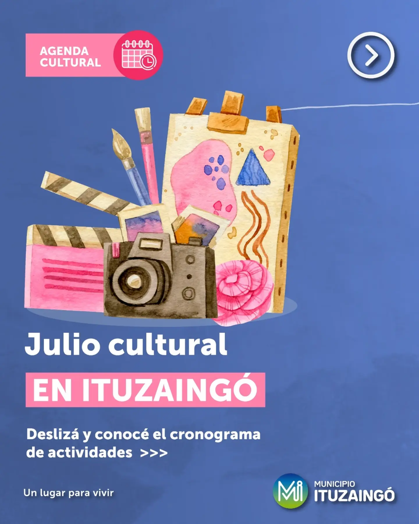 ❄️ Julio llega con una agenda llena de propuestas culturales para disfrutar en Ituzaingó. 🎨🎭

💙 Este mes te esperamos...