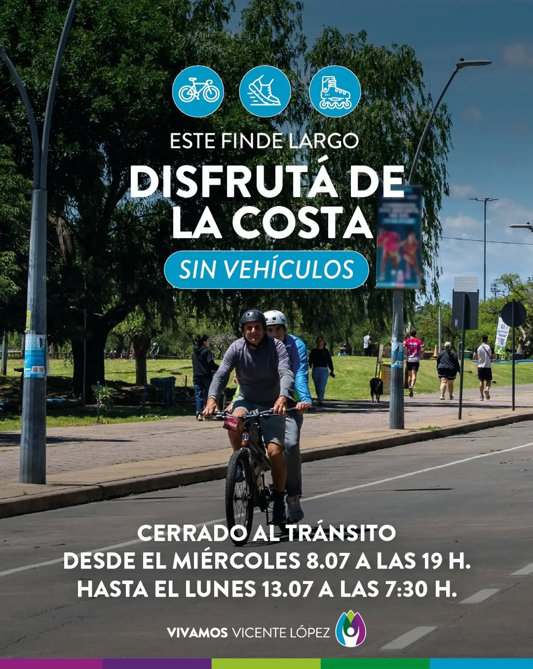 Este finde largo, paseá, encontrate y disfrutá la costa como más te guste.🚶‍♀️🚴‍♂️

☀️🌳 Desde hoy hasta el lunes 13, ...