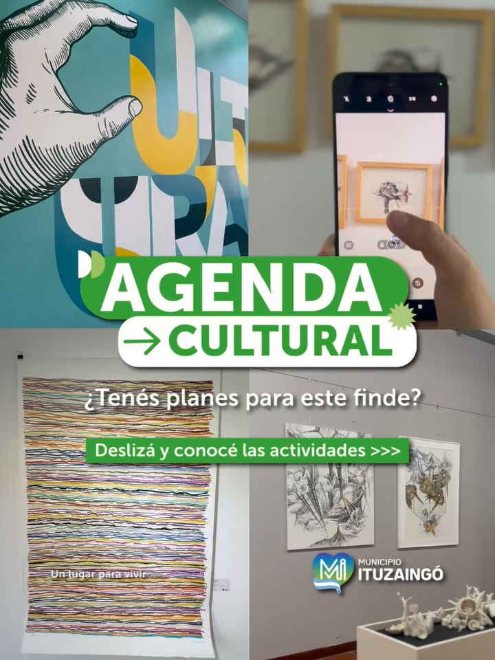 ¡Finde largo para disfrutar en #Ituzaingó!

¿Qué podés hacer estos días?
🖼️ Visitar las muestras en la Galería de Arte ...