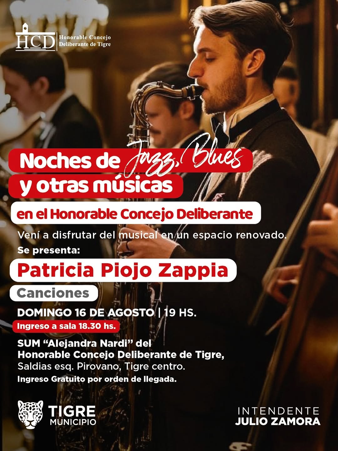 Te esperamos en una nueva edición del ciclo “Noches de Jazz, Blues y otras músicas” con la presentación de los mejores a...