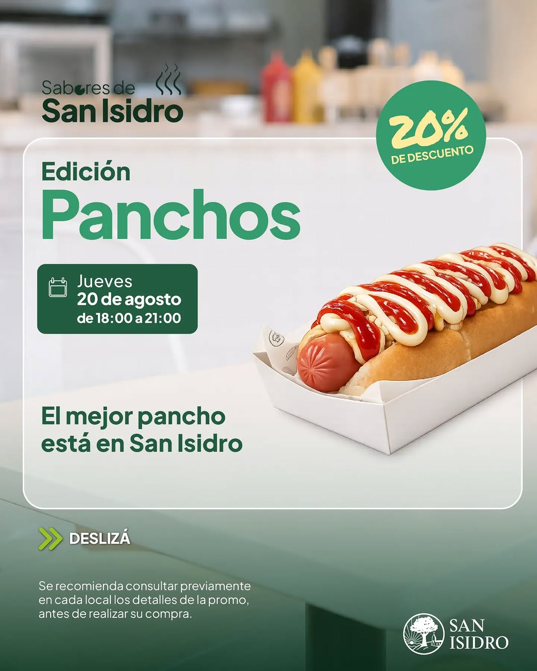 Este jueves 20 de agosto, las pancherías de San Isidro te esperan con 20% de descuento y promociones especiales.
Conocé...