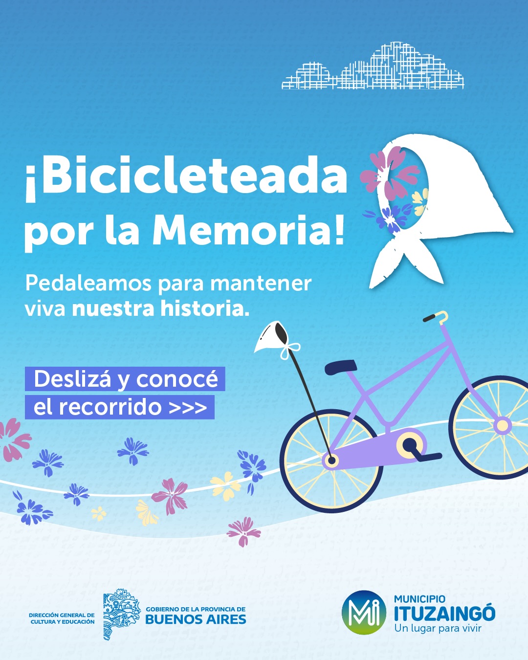 🤍Ya llegan las Bicicleteadas por la Memoria.🚲

➡️ Deslizá para saber más sobre horarios, recorridos, puntos de llegada...