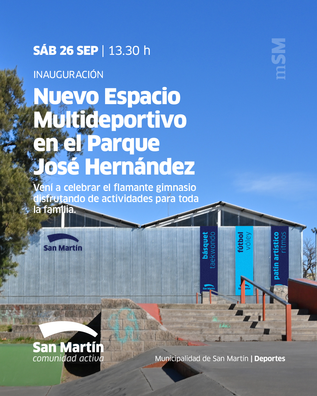 🌳🤩 Inauguramos un nuevo espacio multideportivo en el Parque José Hernández

¡Y lo celebramos junto a toda nuestra comu...